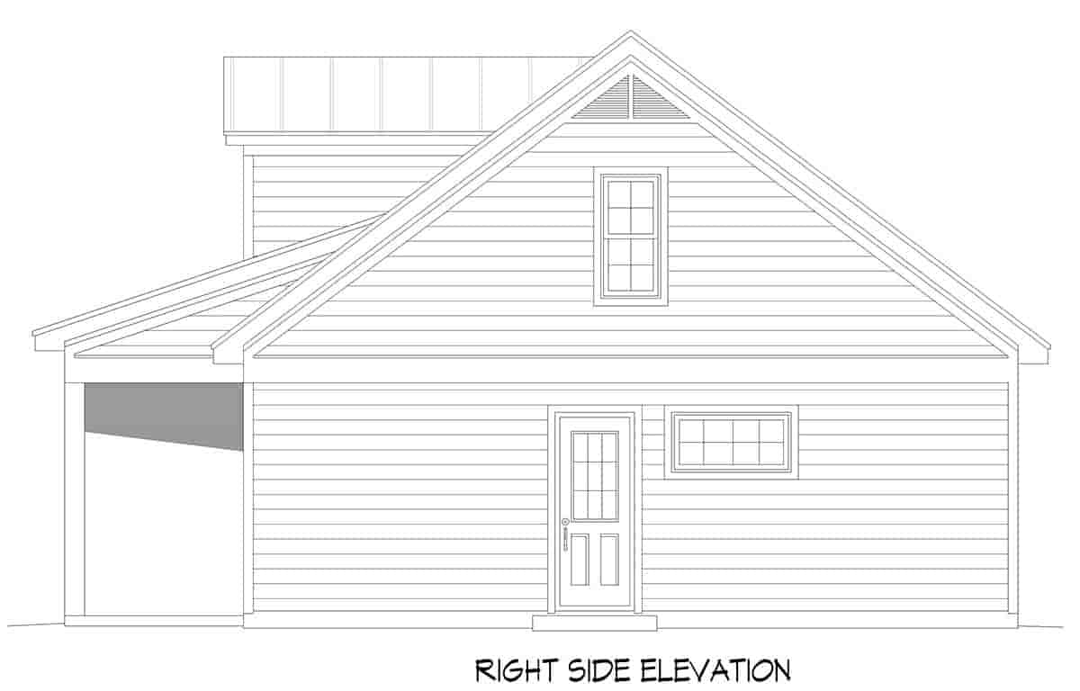 Cottage, Country, Farmhouse House Plan 80974 with 2 Beds, 2 Baths Picture 1