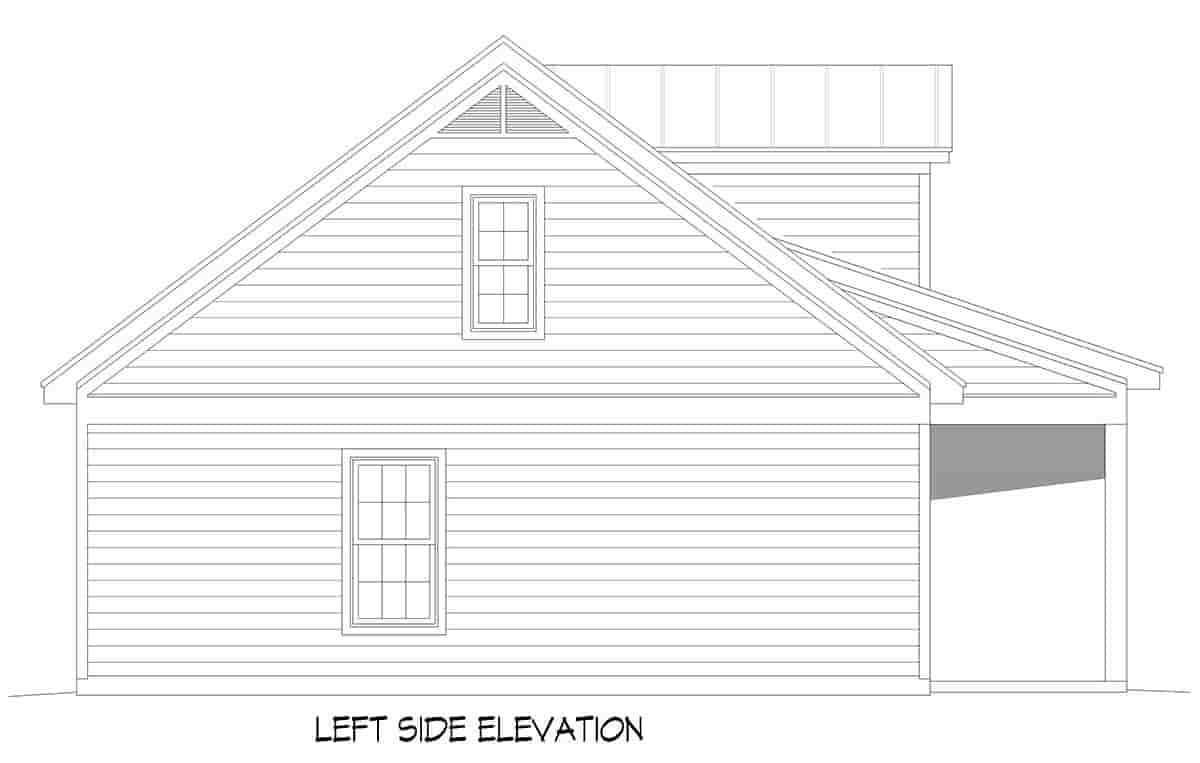 Cottage, Country, Farmhouse House Plan 80974 with 2 Beds, 2 Baths Picture 2