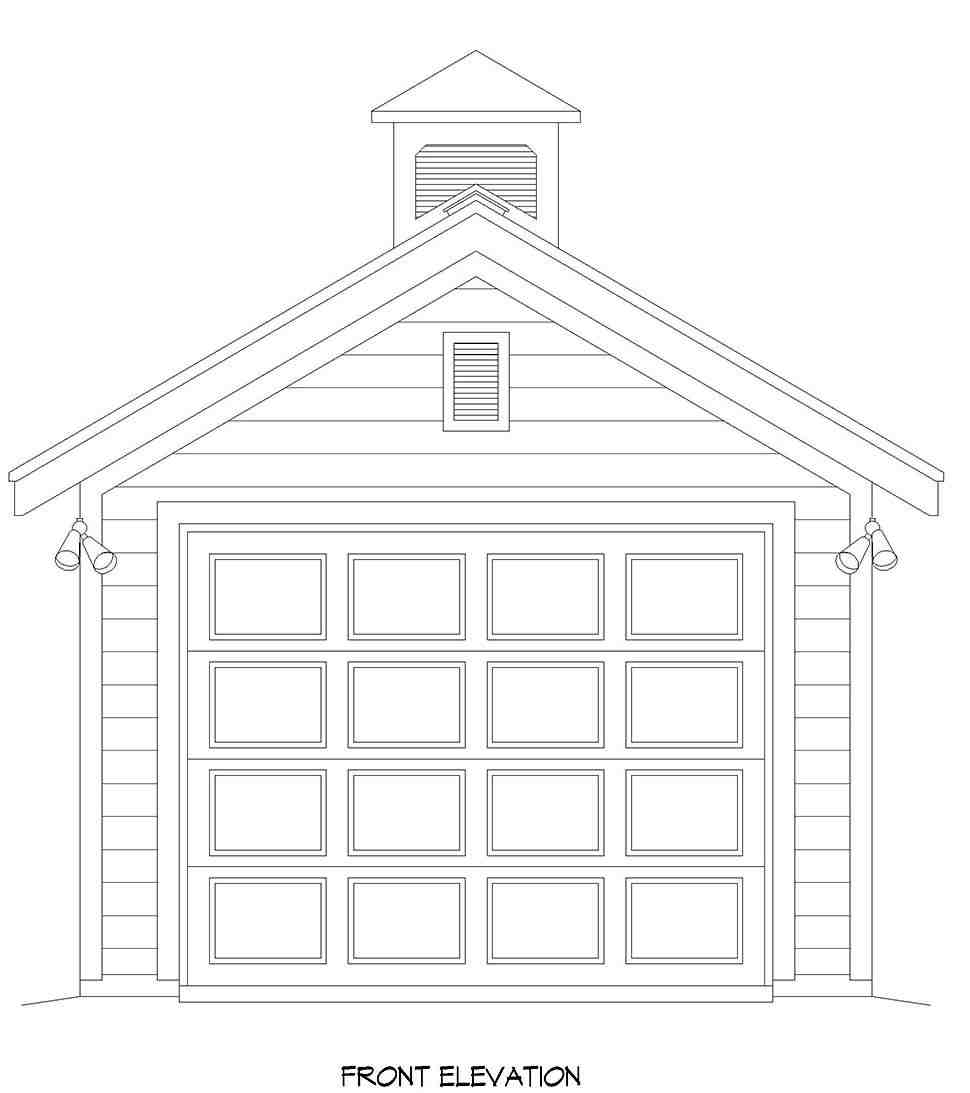 Cottage, Country, Traditional 1 Car Garage Plan 80996 Picture 3