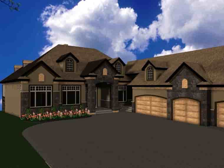 Bungalow House Plan 81107 with 2 Beds, 7 Baths, 5 Car Garage Picture 1