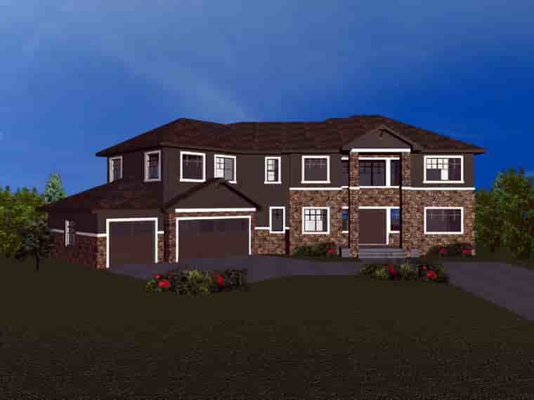 House Plan 81120 with 4 Beds, 4 Baths, 3 Car Garage Picture 2