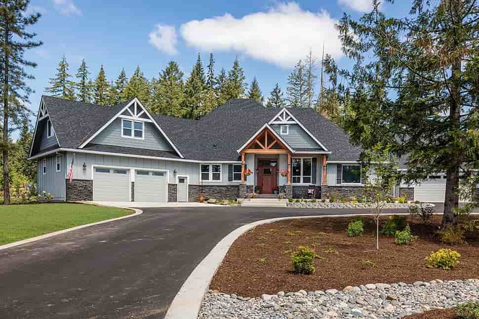 Country, Craftsman House Plan 81204 with 3 Beds, 3 Baths, 2 Car Garage Picture 1