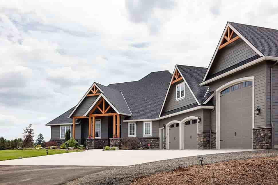 Country, Craftsman House Plan 81204 with 3 Beds, 3 Baths, 2 Car Garage Picture 6