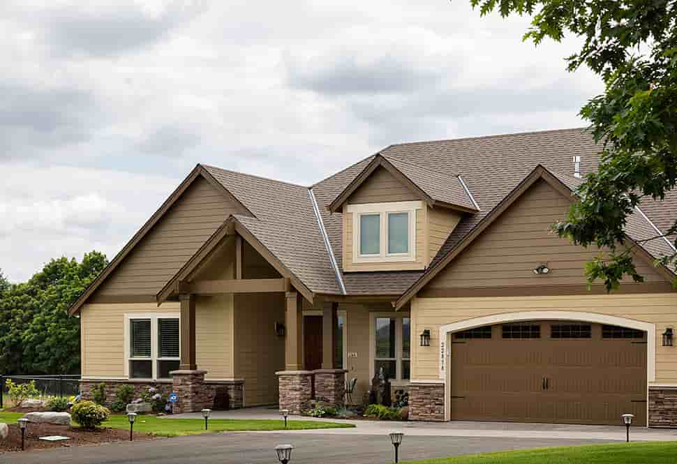 Bungalow, Craftsman House Plan 81209 with 3 Beds, 3 Baths, 3 Car Garage Picture 24