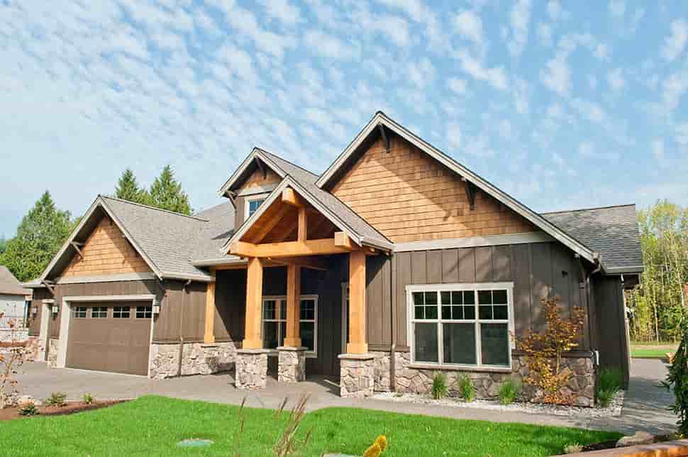 Bungalow, Craftsman House Plan 81209 with 3 Beds, 3 Baths, 3 Car Garage Picture 25