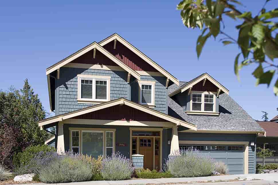 Craftsman, Traditional House Plan 81216 with 3 Beds, 3 Baths, 3 Car Garage Picture 2
