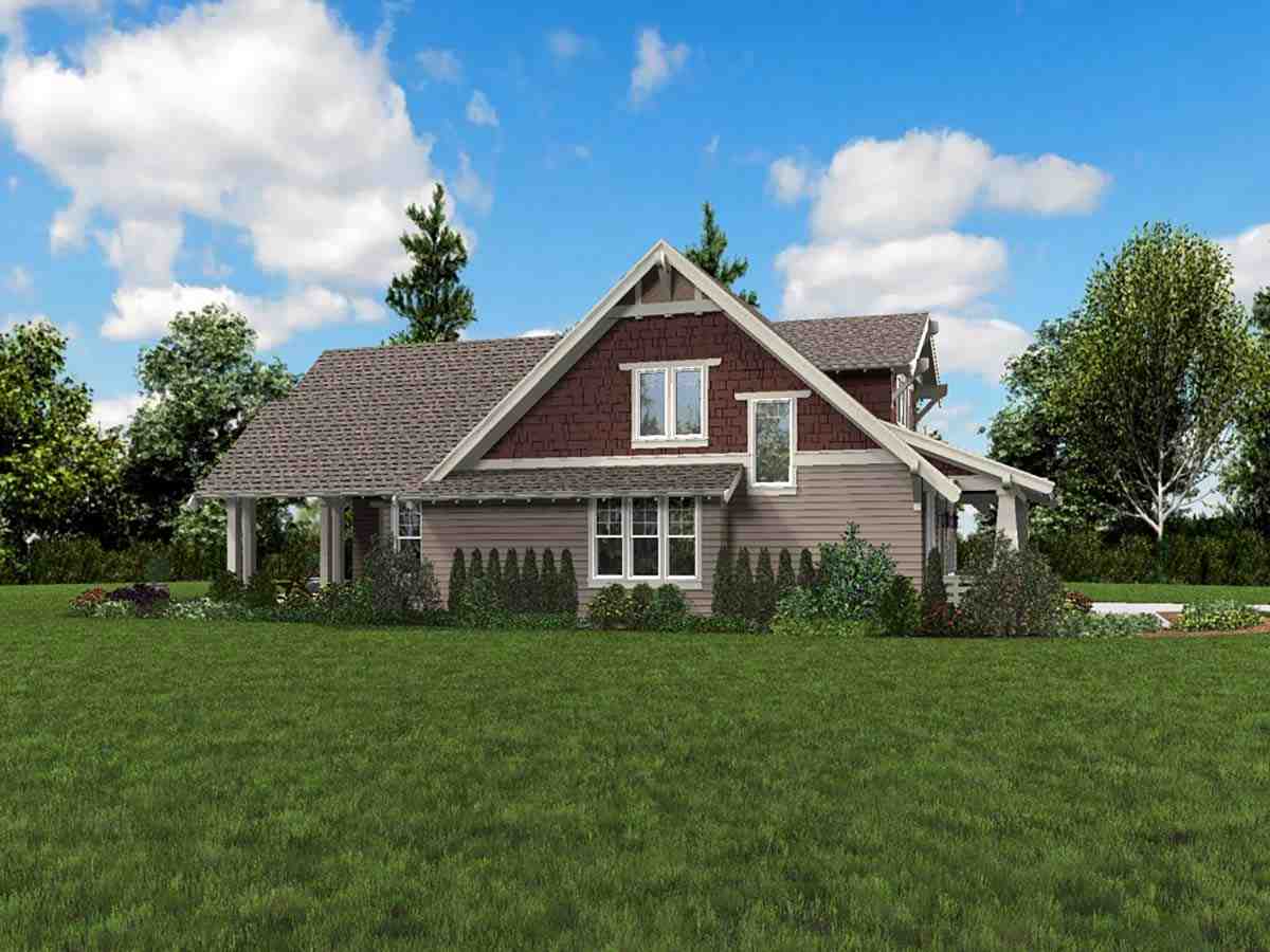 Bungalow, Craftsman, Traditional House Plan 81220 with 3 Beds, 3 Baths, 2 Car Garage Picture 2