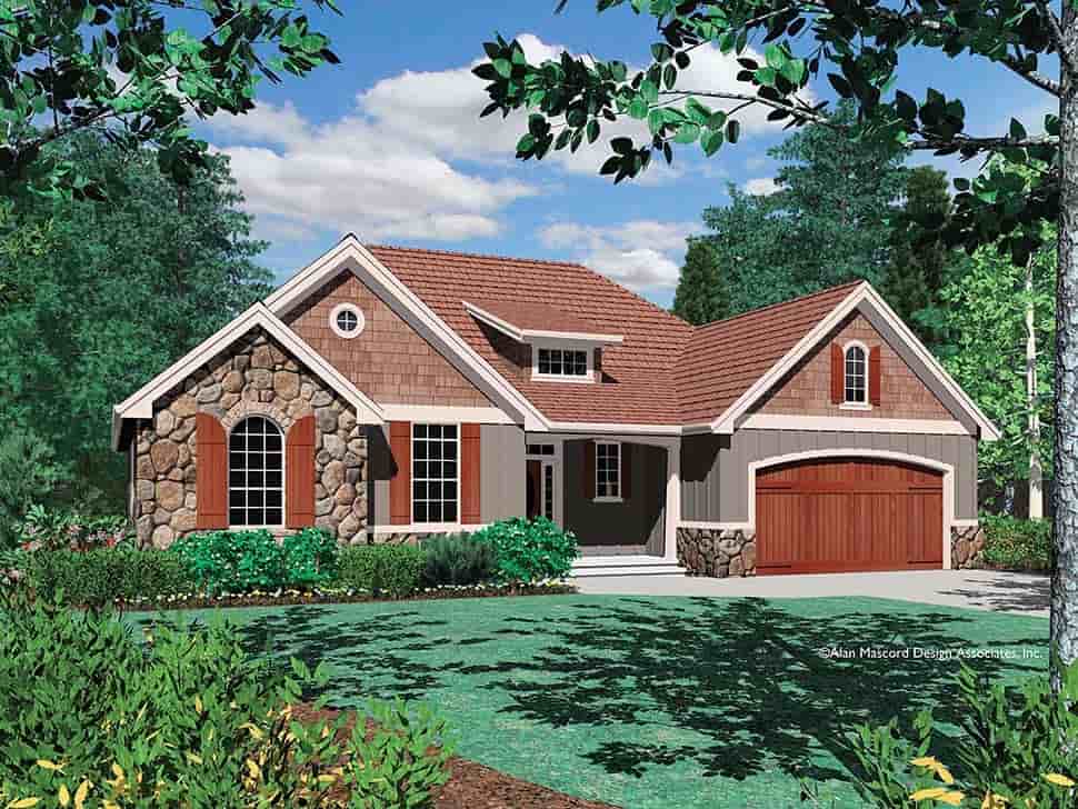 Bungalow, Craftsman House Plan 81227 with 3 Beds, 2 Baths, 3 Car Garage Picture 12
