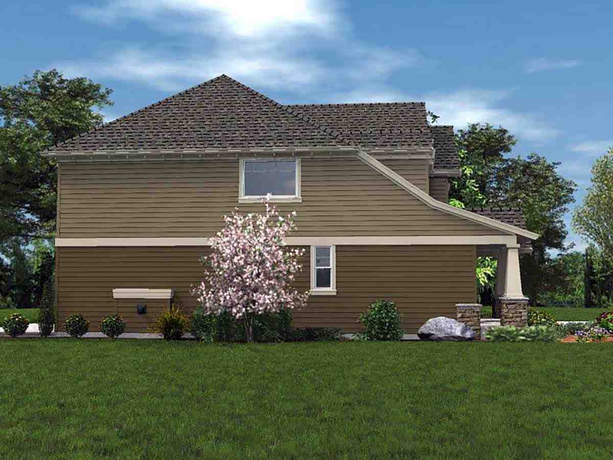 Cottage, Craftsman House Plan 81228 with 4 Beds, 3 Baths, 2 Car Garage Picture 2