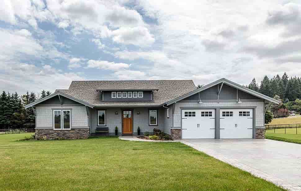 Bungalow, Craftsman House Plan 81229 with 3 Beds, 3 Baths, 2 Car Garage Picture 3