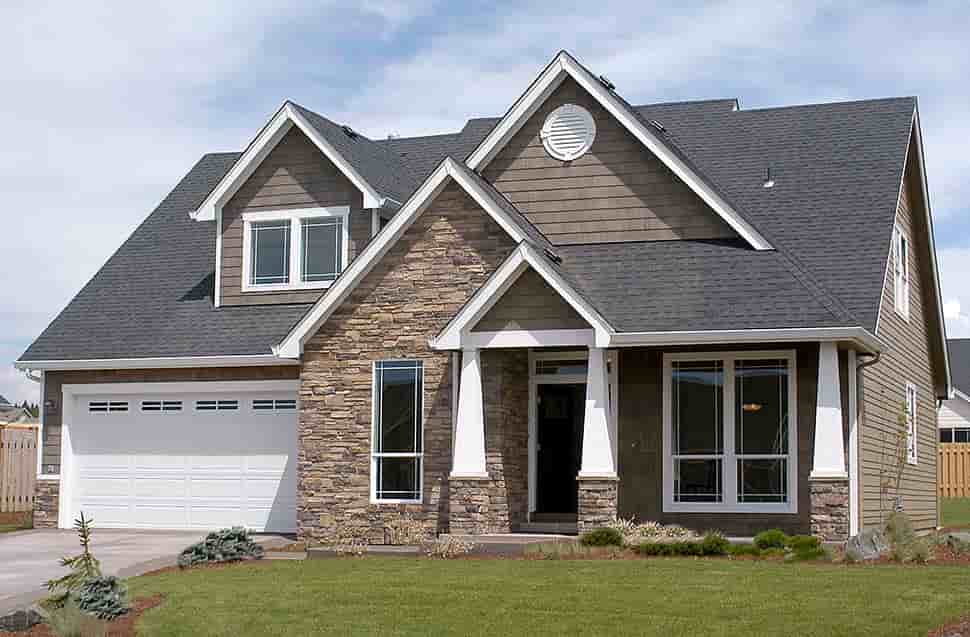 Bungalow, Craftsman House Plan 81232 with 3 Beds, 3 Baths, 2 Car Garage Picture 8