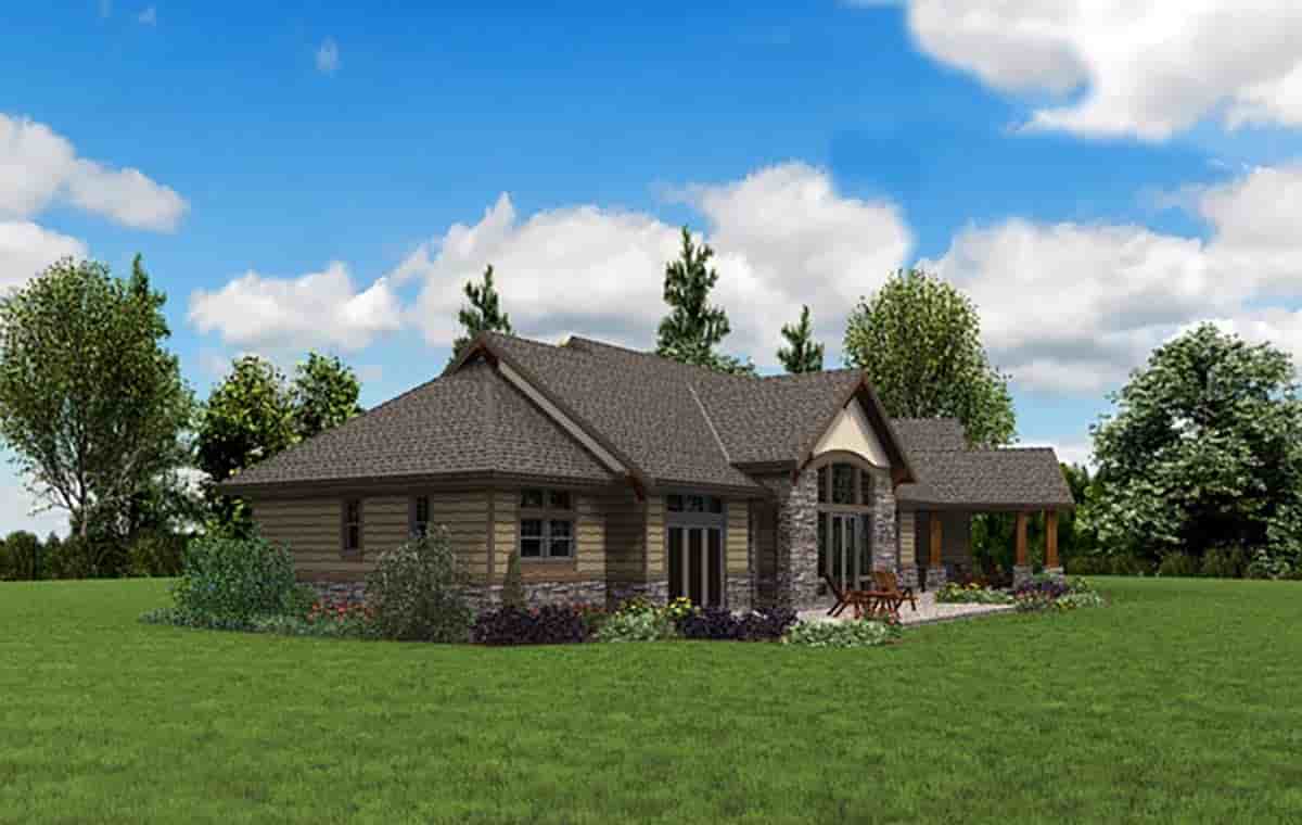 Craftsman House Plan 81238 with 3 Beds, 3 Baths, 3 Car Garage Picture 1