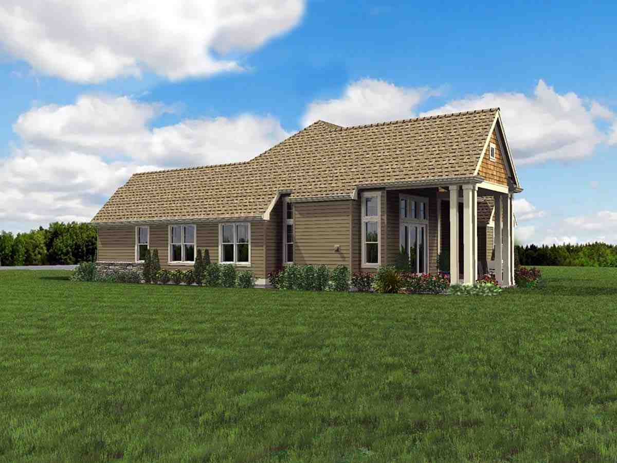 Craftsman, Ranch House Plan 81247 with 4 Beds, 3 Baths, 2 Car Garage Picture 1