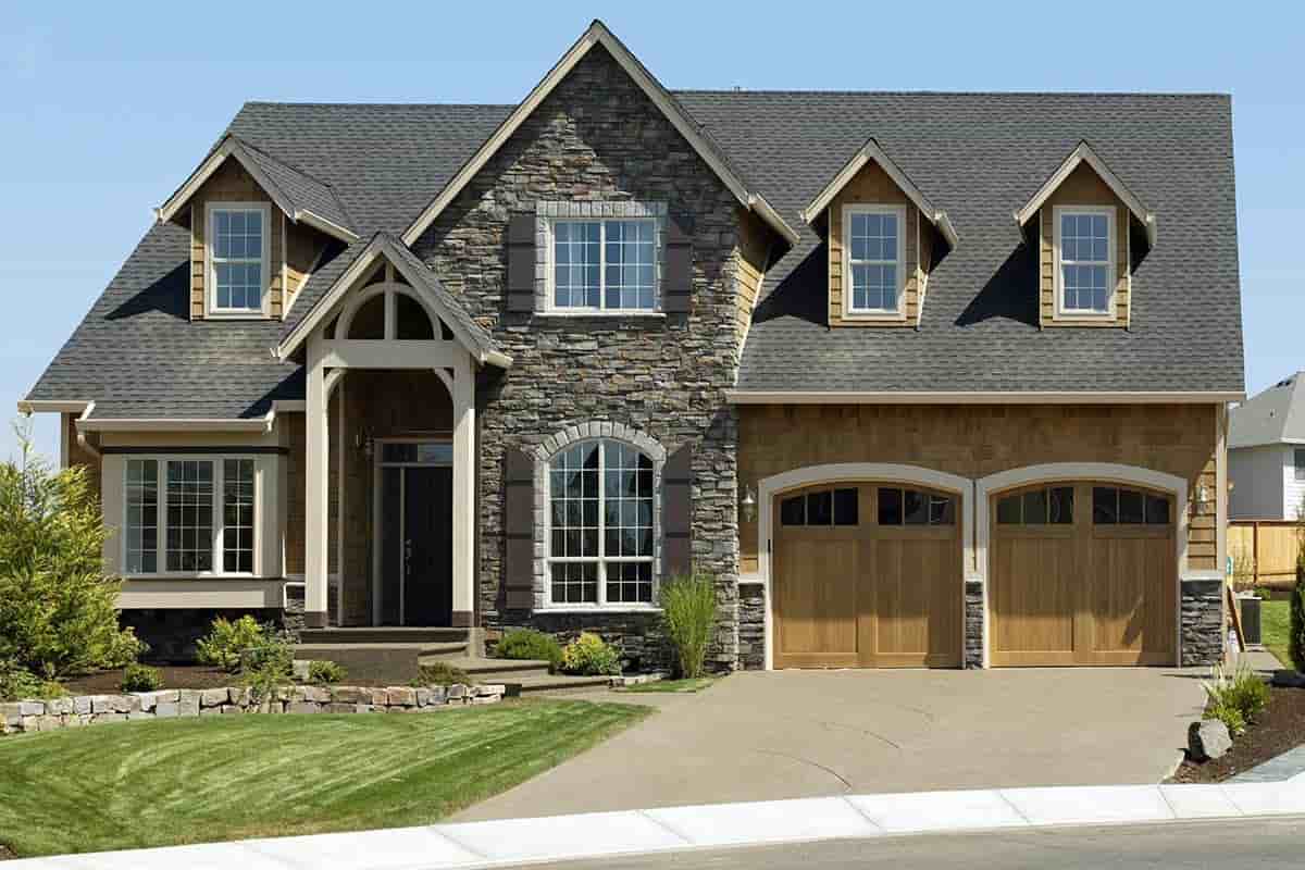Craftsman, European, French Country, Traditional House Plan 81255 with 4 Beds, 3 Baths, 3 Car Garage Picture 1