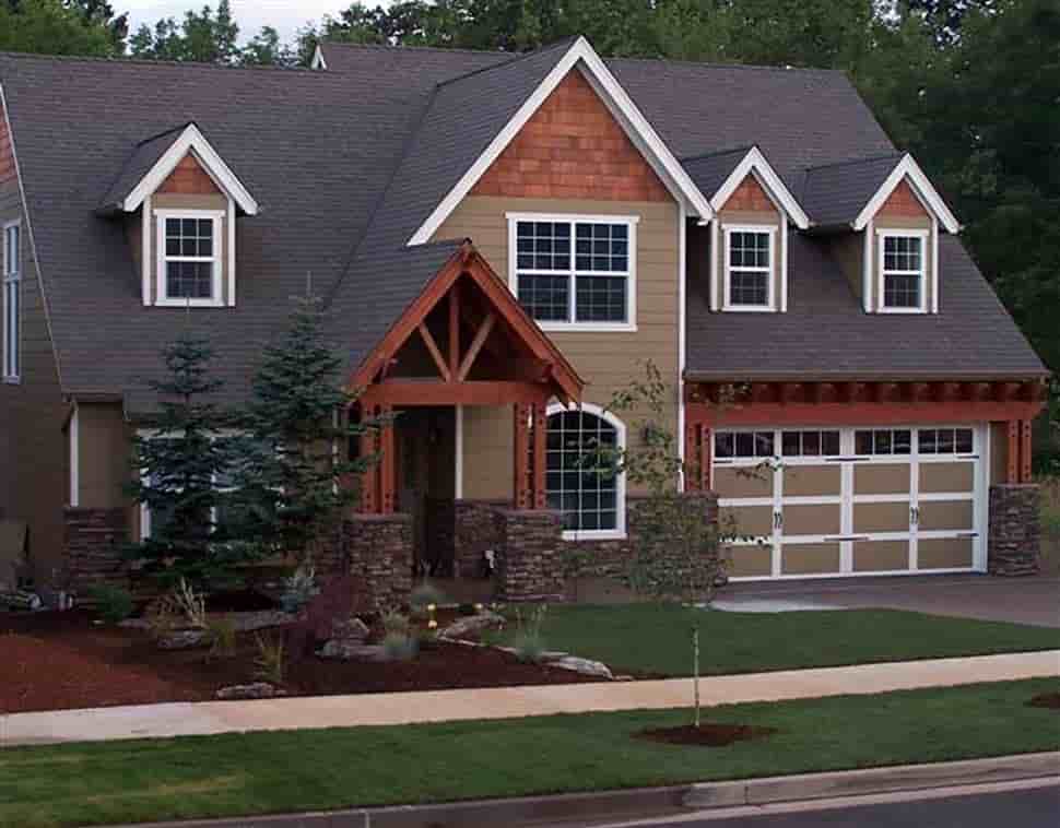 Craftsman, European, French Country, Traditional House Plan 81255 with 4 Beds, 3 Baths, 3 Car Garage Picture 3