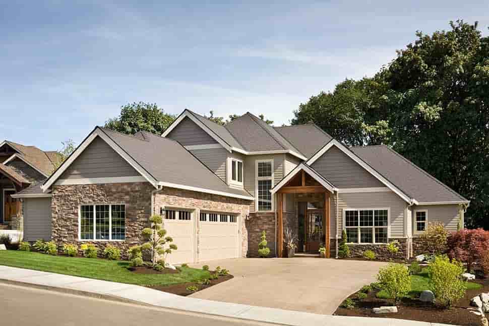 Craftsman, Traditional House Plan 81267 with 4 Beds, 4 Baths, 3 Car Garage Picture 3