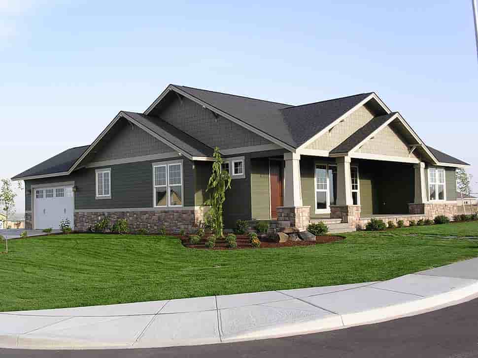 Craftsman House Plan 81270 with 3 Beds, 2 Baths, 2 Car Garage Picture 2