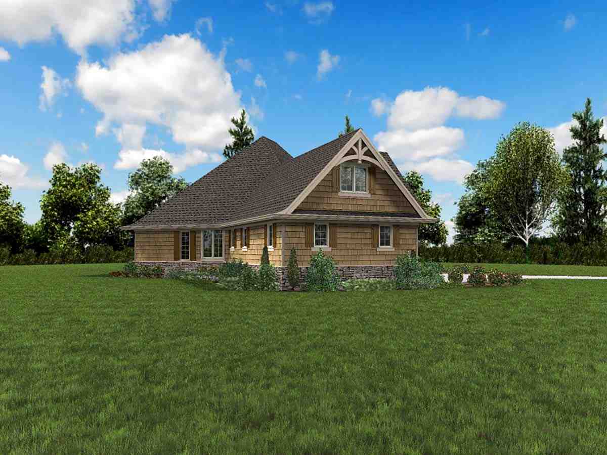 Bungalow, Craftsman, Tuscan House Plan 81272 with 4 Beds, 4 Baths, 2 Car Garage Picture 2
