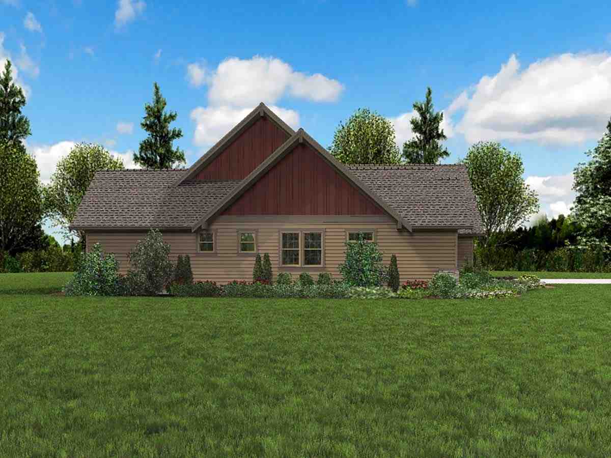Bungalow, Craftsman, Ranch, Traditional House Plan 81273 with 3 Beds, 4 Baths, 3 Car Garage Picture 2