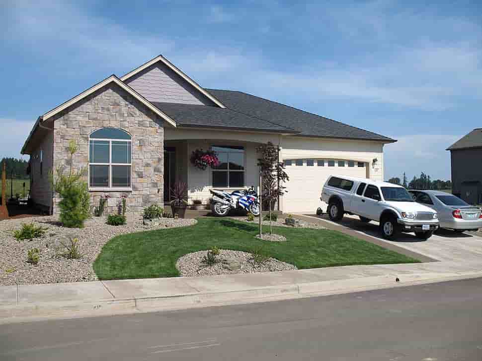 Bungalow, European House Plan 81295 with 3 Beds, 3 Baths, 2 Car Garage Picture 2