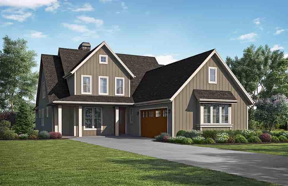 Traditional House Plan 81296 with 3 Beds, 3 Baths, 2 Car Garage Picture 3