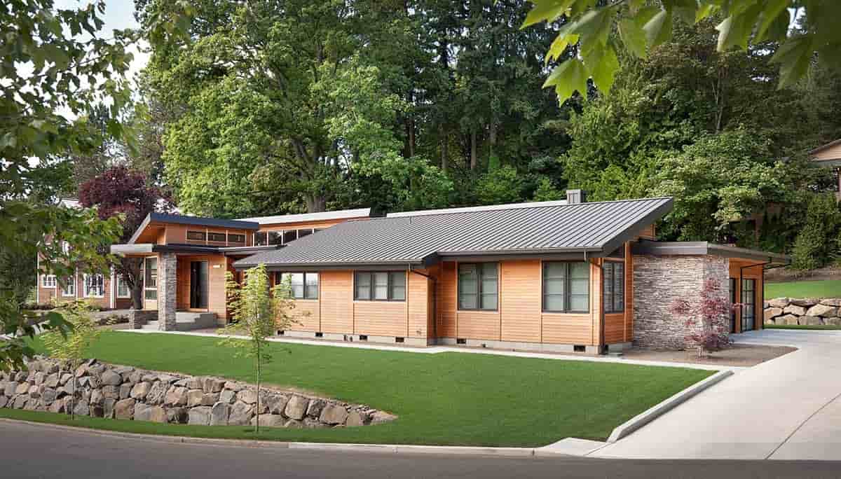 Contemporary, Modern House Plan 81306 with 3 Beds, 4 Baths, 3 Car Garage Picture 1