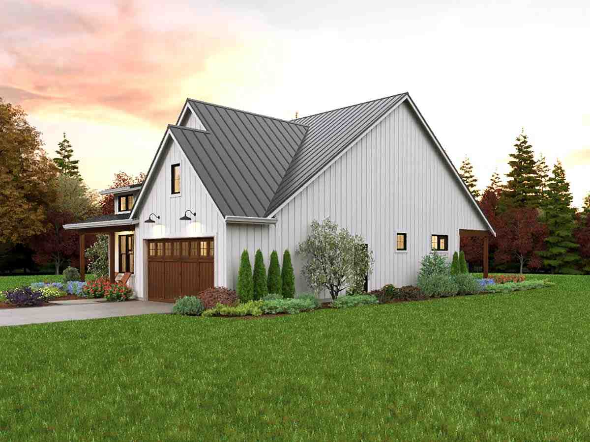 Contemporary, Cottage, Country, Farmhouse, Ranch House Plan 81308 with 3 Beds, 2 Baths, 2 Car Garage Picture 1