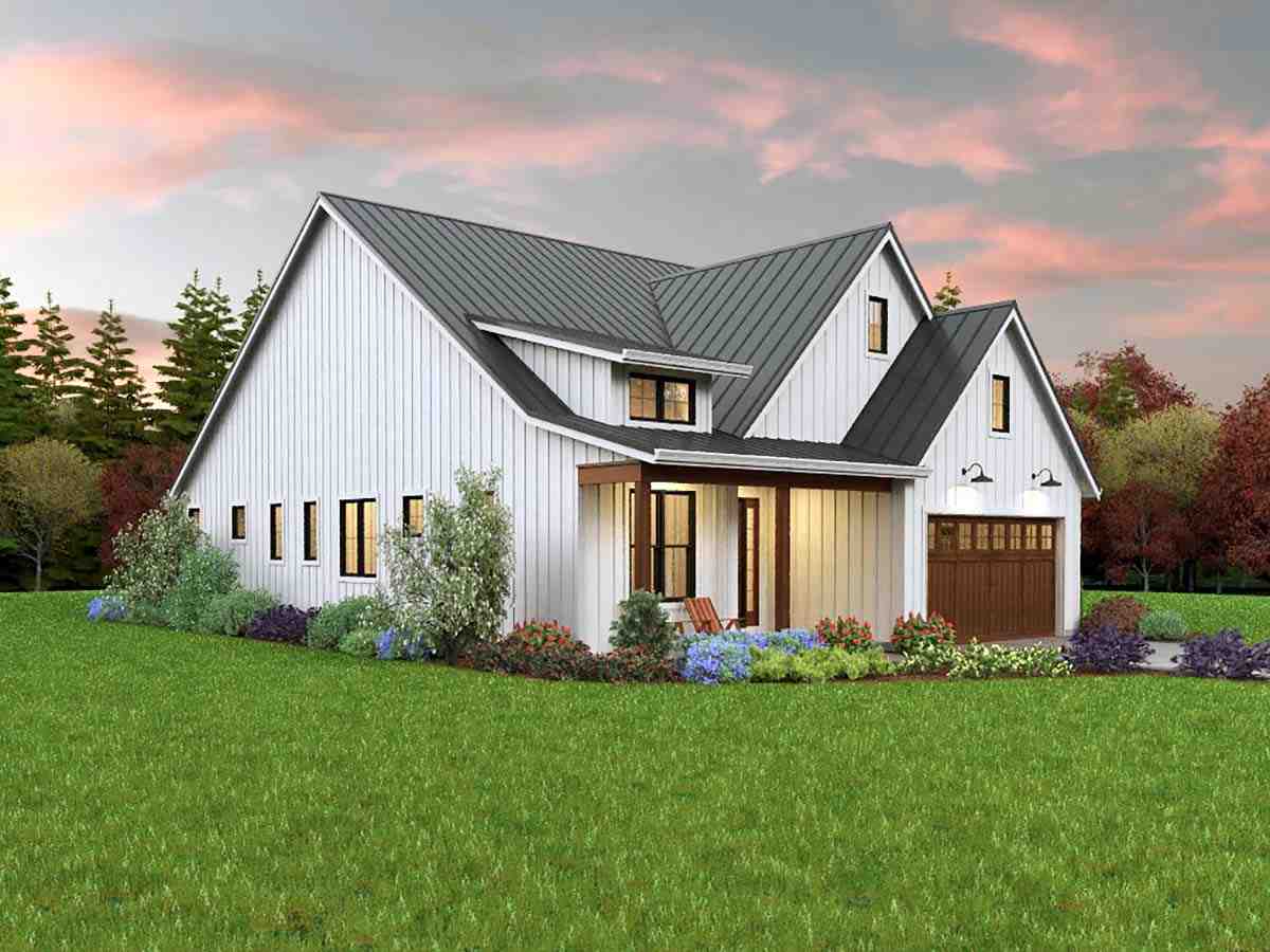 Contemporary, Cottage, Country, Farmhouse, Ranch House Plan 81308 with 3 Beds, 2 Baths, 2 Car Garage Picture 2