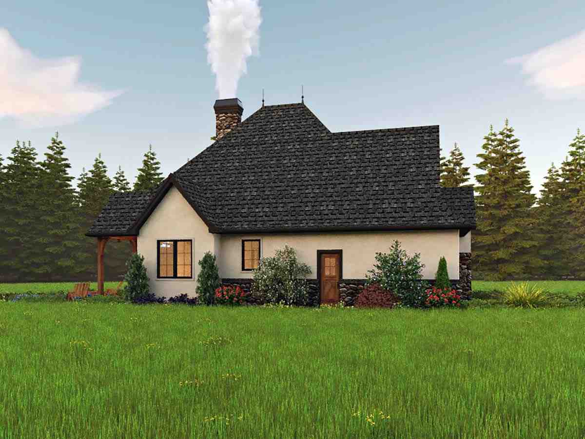 Cottage, European, Traditional House Plan 81309 with 2 Beds, 2 Baths, 2 Car Garage Picture 2