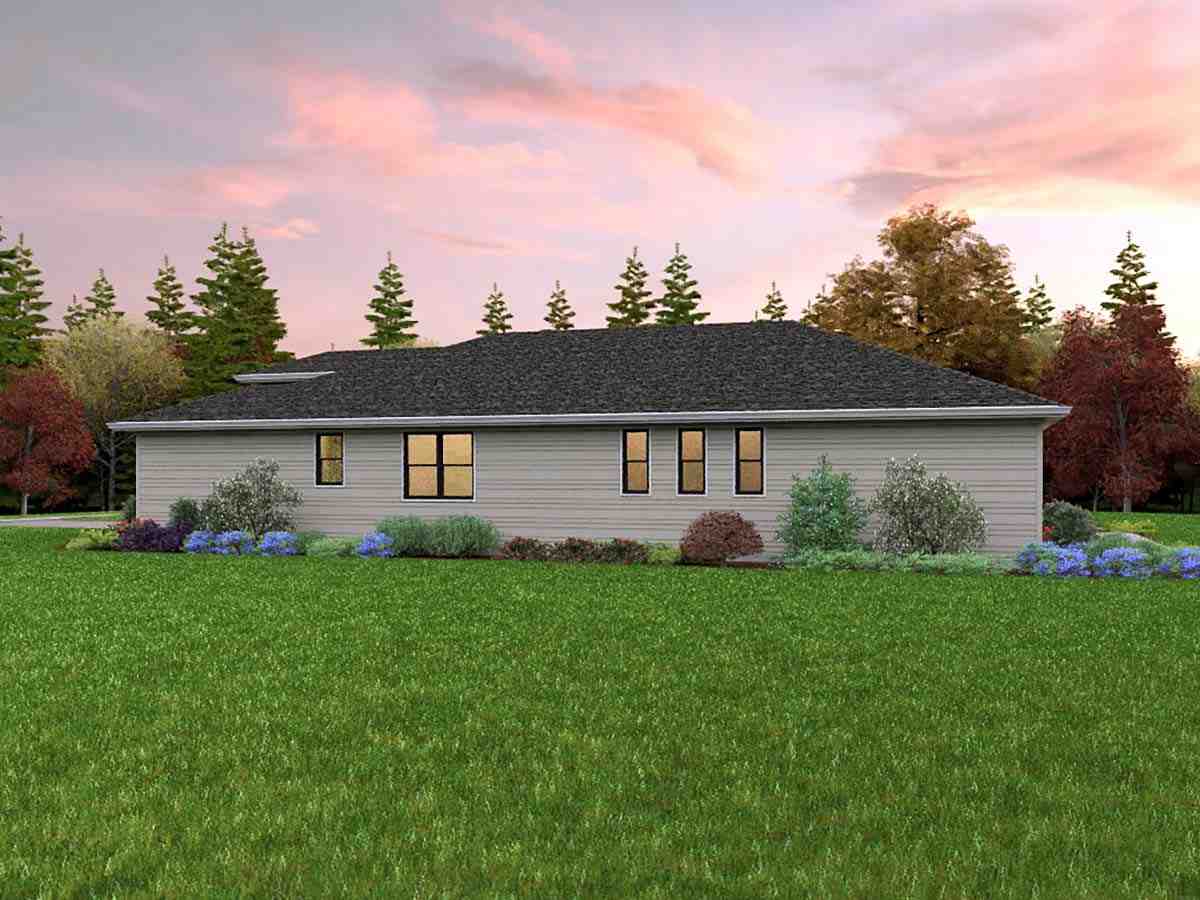 Contemporary, Prairie House Plan 81311 with 3 Beds, 2 Baths, 2 Car Garage Picture 1