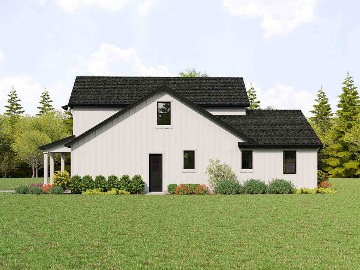 Farmhouse House Plan 81354 with 4 Beds, 3 Baths, 1 Car Garage Picture 1