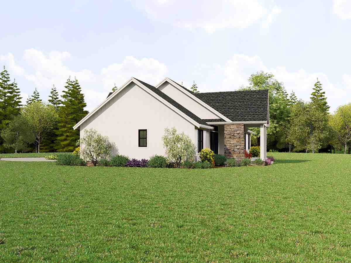 Contemporary, Farmhouse, Ranch House Plan 81355 with 3 Beds, 2 Baths, 2 Car Garage Picture 1