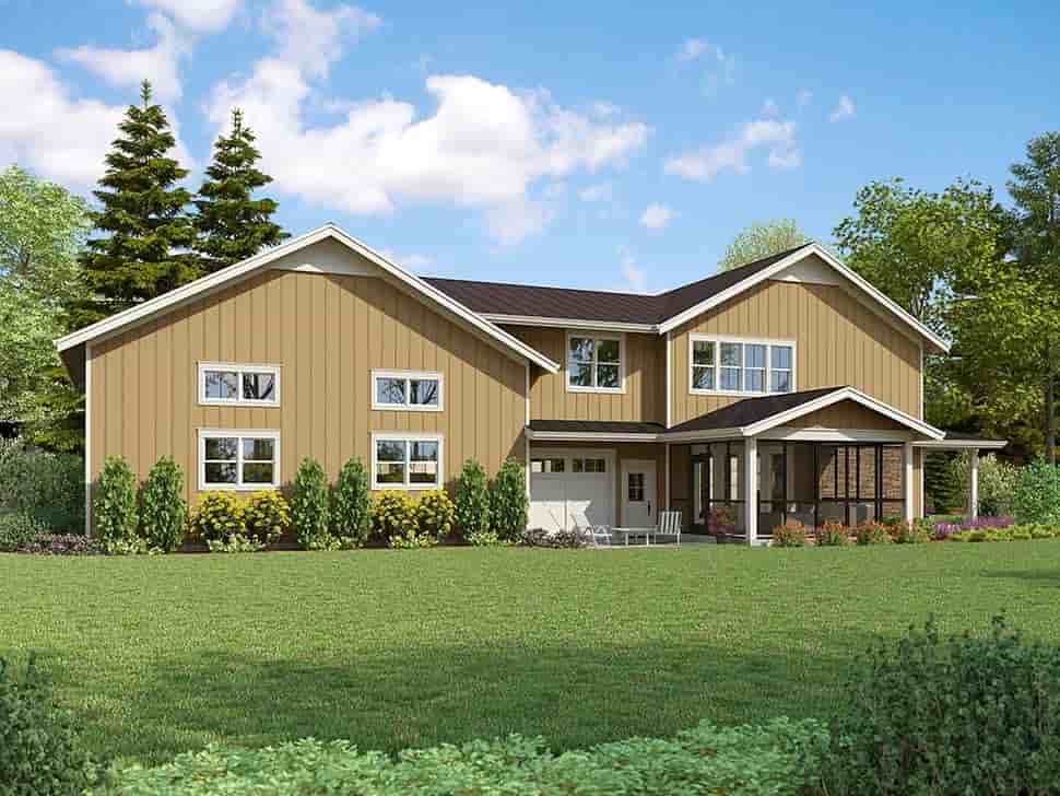 Barndominium House Plan 81391 with 3 Beds, 4 Baths, 6 Car Garage Picture 4