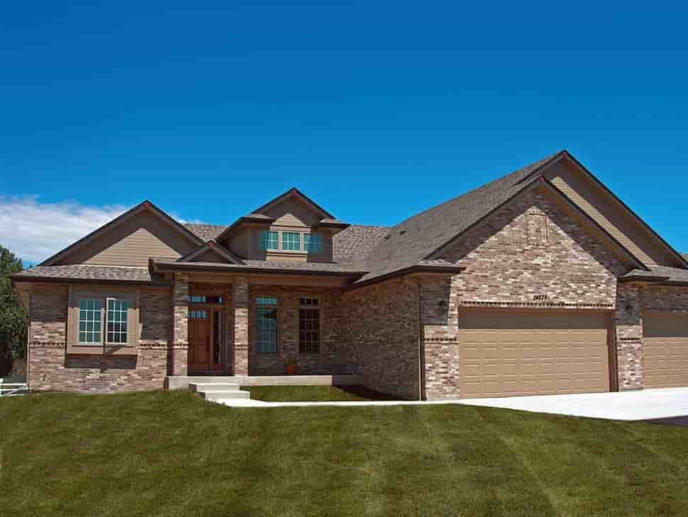 Traditional House Plan 81447 with 4 Beds, 4 Baths, 3 Car Garage Picture 3