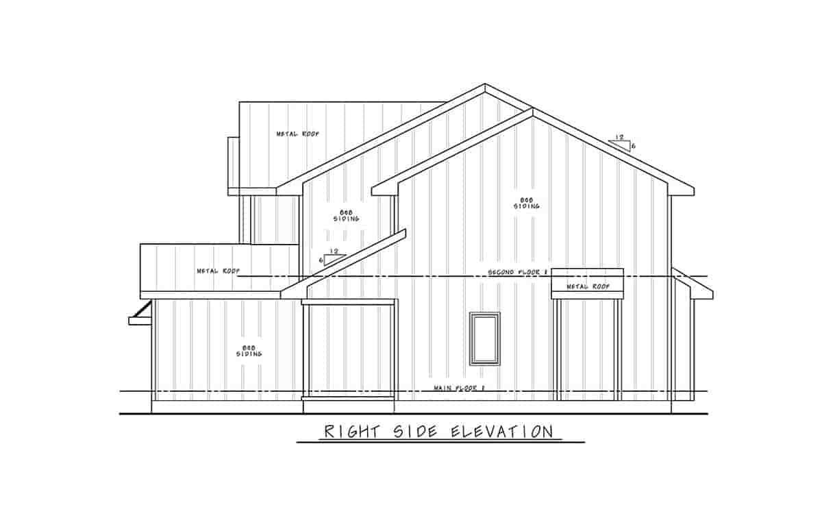 Farmhouse, Traditional Multi-Family Plan 81474 with 3 Beds, 4 Baths, 2 Car Garage Picture 1