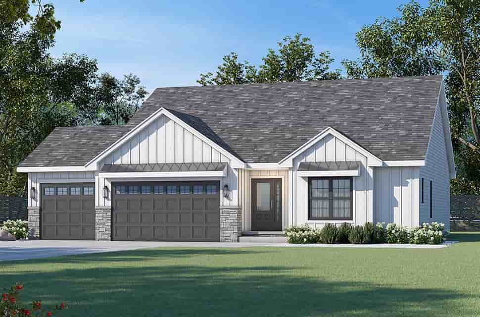 Country, Farmhouse House Plan 81481 with 3 Beds, 3 Baths, 3 Car Garage Picture 30
