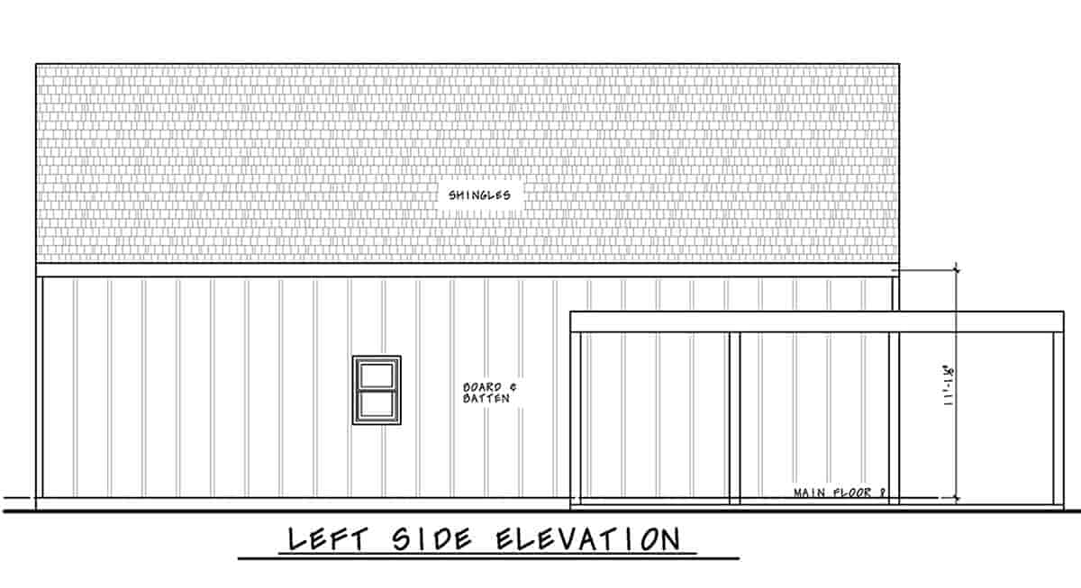 Cabin, Contemporary, Cottage House Plan 81487 with 3 Beds, 2 Baths Picture 2