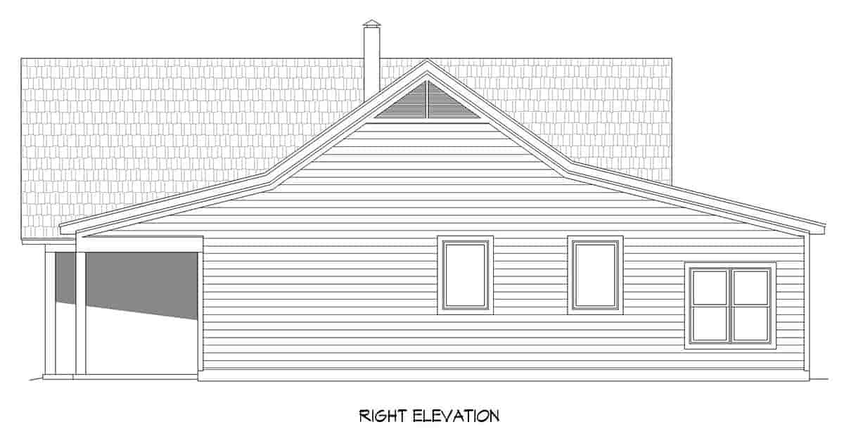 Country, Farmhouse, Ranch, Traditional House Plan 81500 with 2 Beds, 2 Baths, 3 Car Garage Picture 1