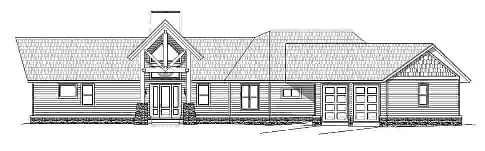 Bungalow, Country, Craftsman, Ranch, Traditional House Plan 81525 with 3 Beds, 3 Baths, 2 Car Garage Picture 3