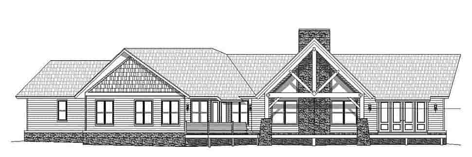 Bungalow, Country, Craftsman, Ranch, Traditional House Plan 81525 with 3 Beds, 3 Baths, 2 Car Garage Picture 4