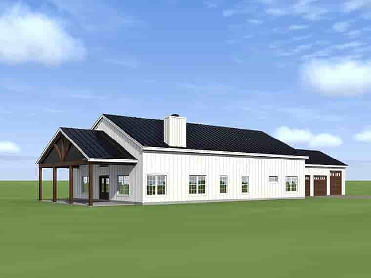 Contemporary, Country, Traditional House Plan 81527 with 4 Beds, 3 Baths, 3 Car Garage Picture 5
