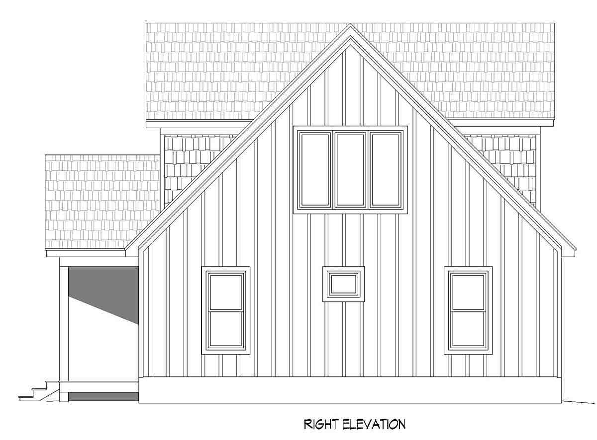 Bungalow, Cabin, Country, Craftsman, Farmhouse, Prairie, Traditional House Plan 81534 with 3 Beds, 2 Baths, 3 Car Garage Picture 1