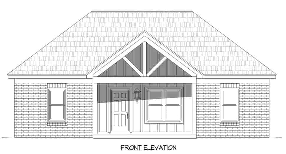 Traditional House Plan 81548 with 3 Beds, 2 Baths Picture 3