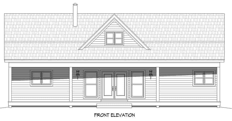 Country, Farmhouse, Ranch, Traditional House Plan 81551 with 2 Beds, 2 Baths Picture 3