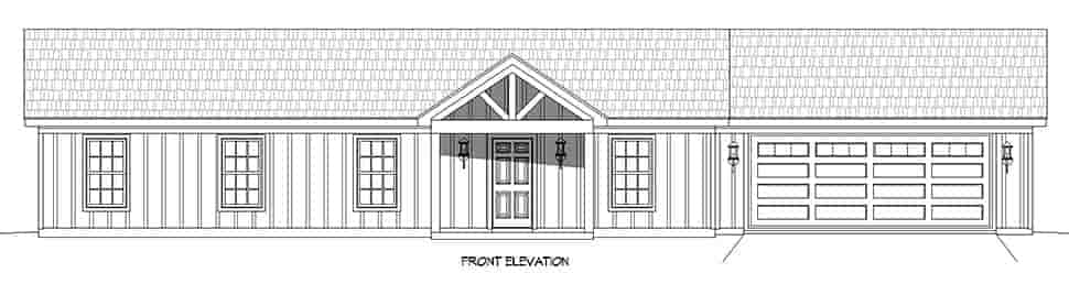 Country, Farmhouse, Ranch, Traditional House Plan 81555 with 3 Beds, 2 Baths, 2 Car Garage Picture 3