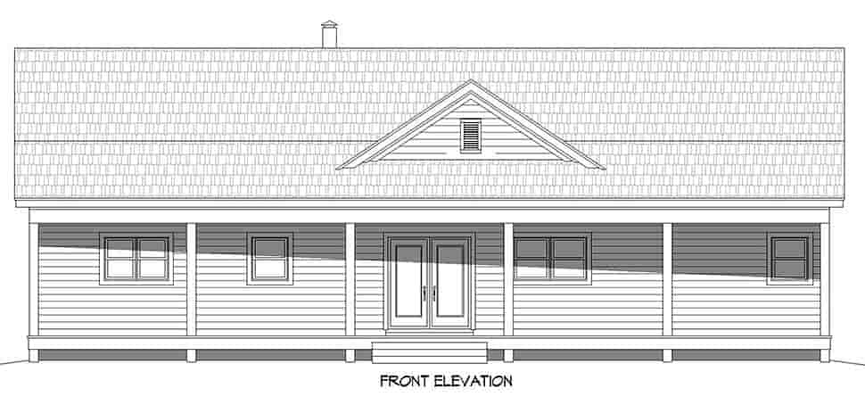 Country, Farmhouse, Ranch, Traditional House Plan 81558 with 2 Beds, 2 Baths, 1 Car Garage Picture 3