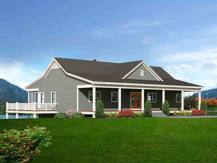 Country, Farmhouse, Ranch, Traditional House Plan 81558 with 2 Beds, 2 Baths, 1 Car Garage Picture 5