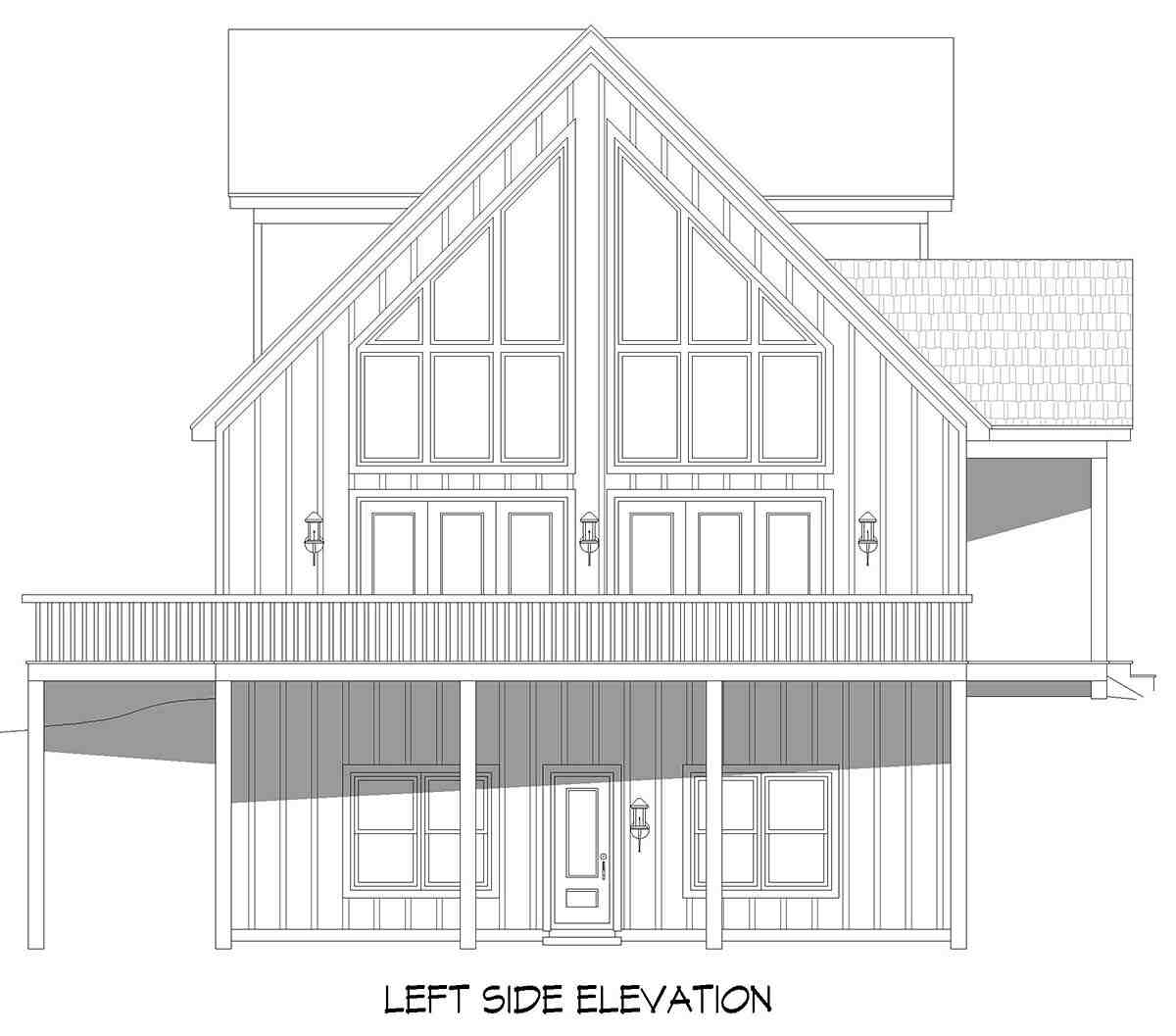 Bungalow, Cabin, Craftsman, Farmhouse, Prairie House Plan 81564 with 3 Beds, 3 Baths Picture 2