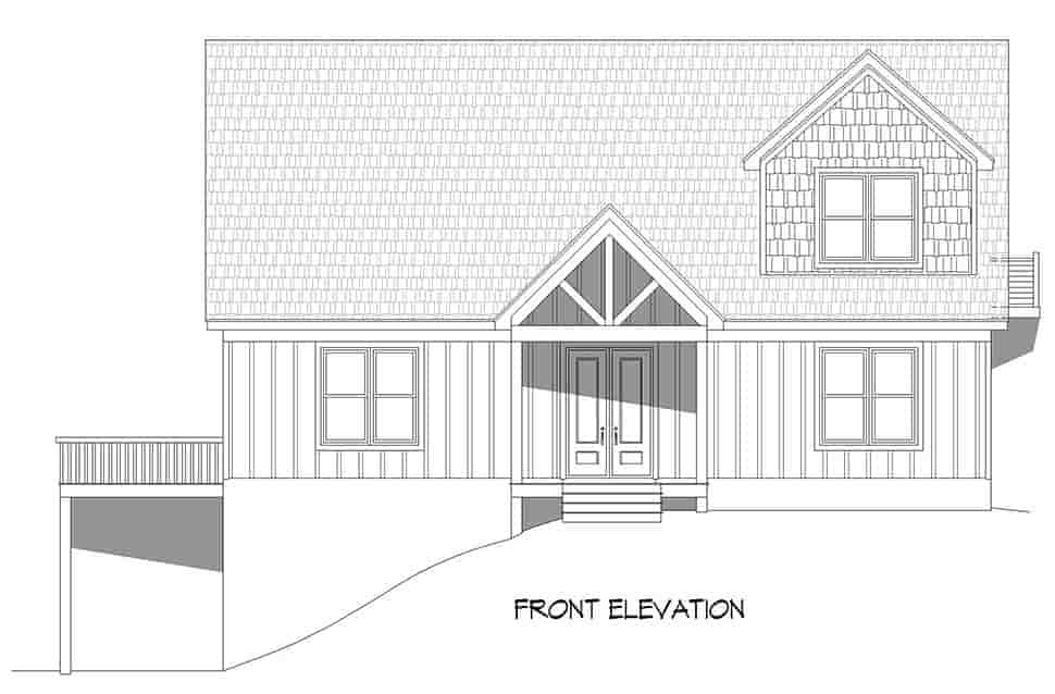 Bungalow, Cabin, Craftsman, Farmhouse, Prairie House Plan 81564 with 3 Beds, 3 Baths Picture 3