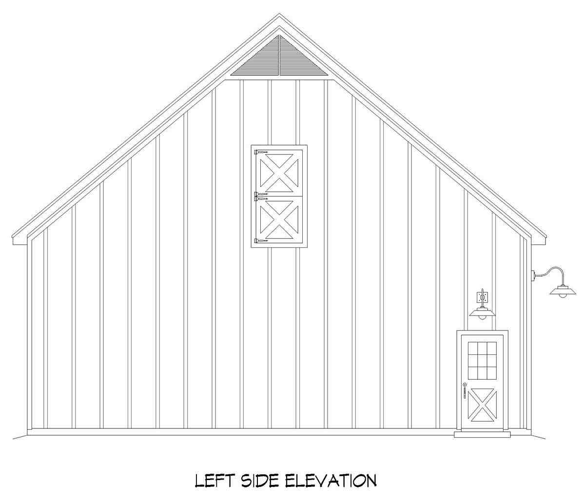 Country, Farmhouse, Traditional 3 Car Garage Plan 81566 Picture 2